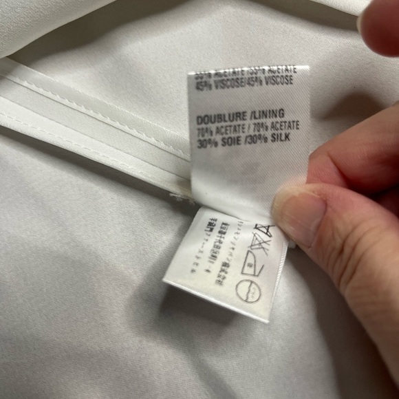 EUC Chloe- Elegant White Tie-Back Blazer. Size US 4 - Picture 8 of 13